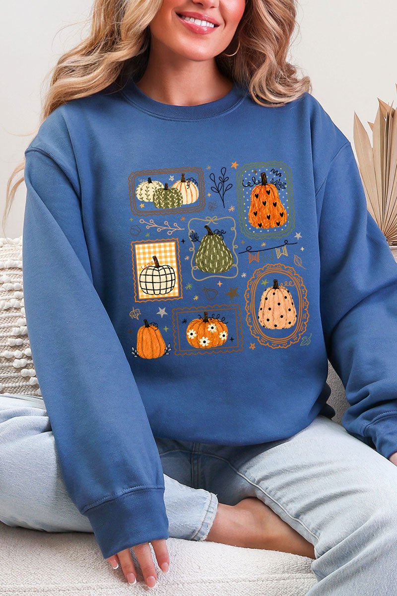 Lovely Gourd Doodles Ecosmart Crewneck Sweatshirt - Wholesale Accessory Market