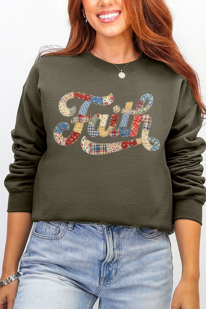 Faith Sewn Sweet Ecosmart Crewneck Sweatshirt - Wholesale Accessory Market