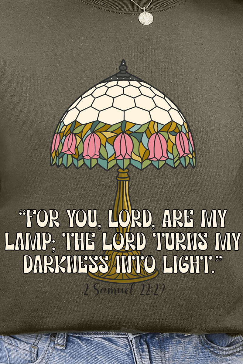 For You, Lord, Are My Lamp Ecosmart Crewneck Sweatshirt - Wholesale Accessory Market