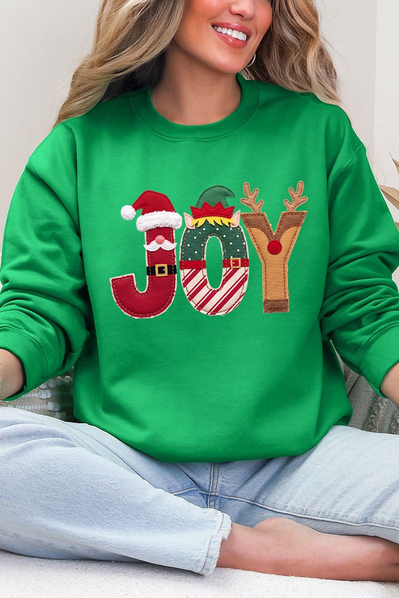 Christmas Characters Joy Ecosmart Crewneck Sweatshirt - Wholesale Accessory Market