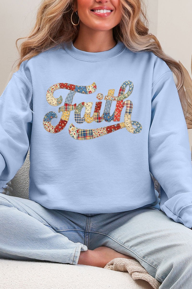 Faith Sewn Sweet Ecosmart Crewneck Sweatshirt - Wholesale Accessory Market