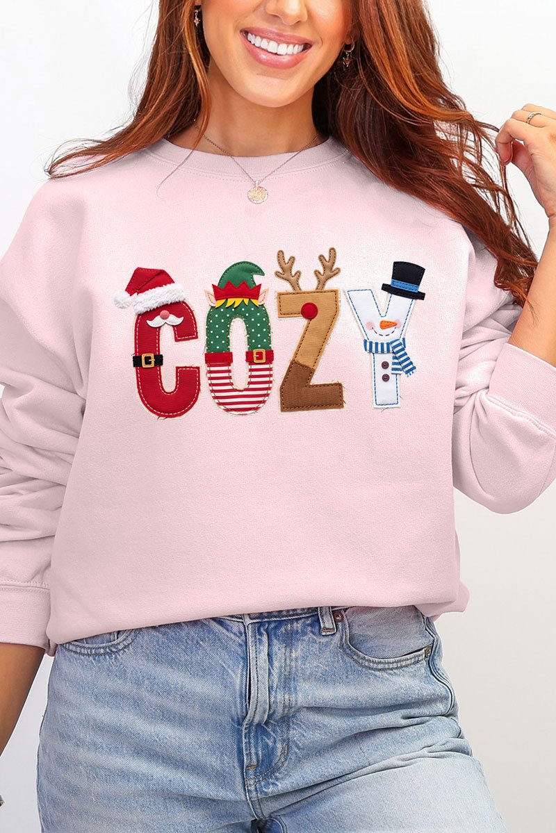 Christmas Characters Cozy Ecosmart Crewneck Sweatshirt - Wholesale Accessory Market