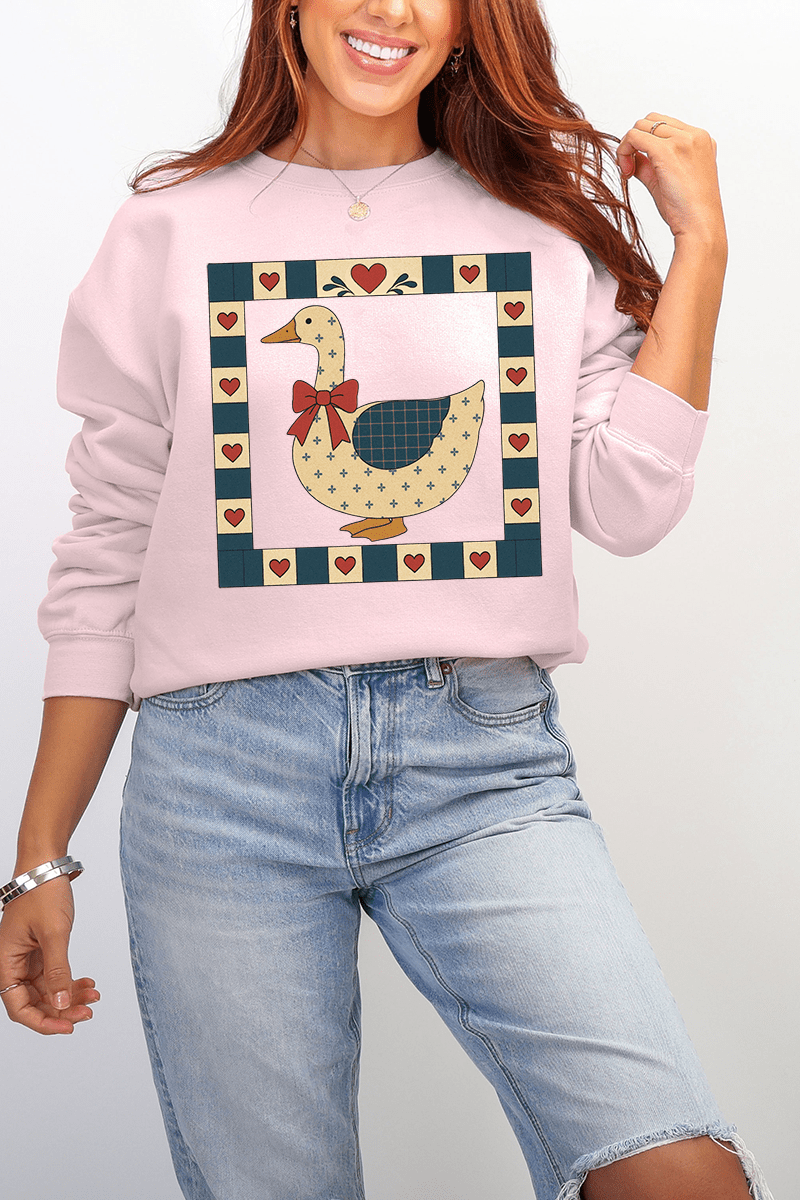 Farmhouse Folk Goose Ecosmart Crewneck Sweatshirt - Wholesale Accessory Market