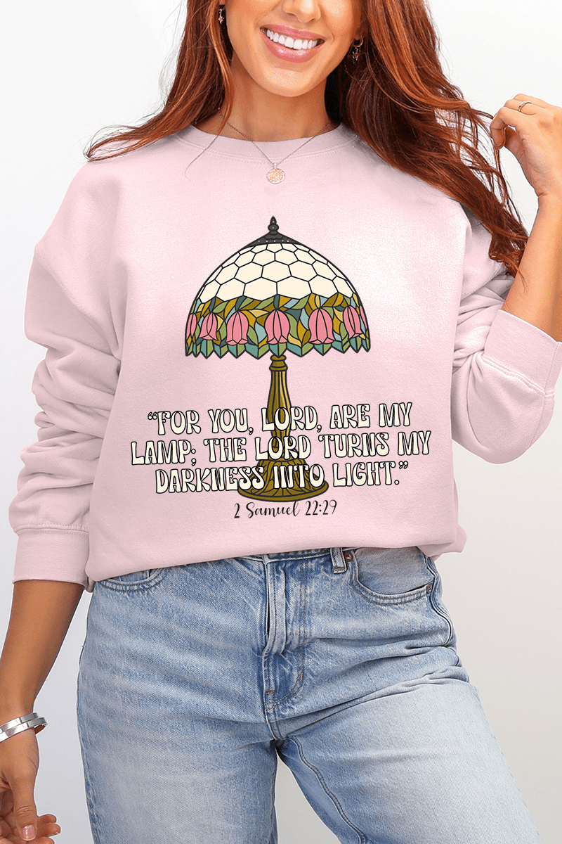 For You, Lord, Are My Lamp Ecosmart Crewneck Sweatshirt - Wholesale Accessory Market