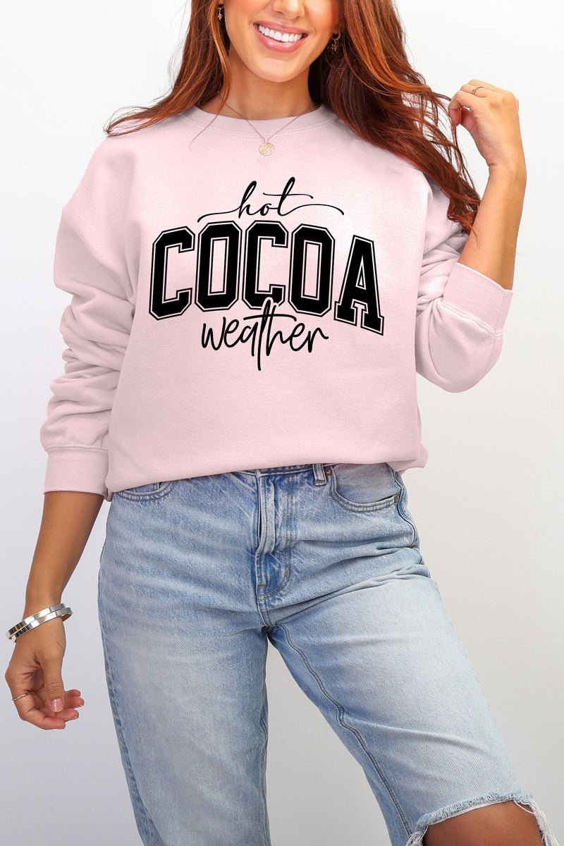 Hot Cocoa Weather Ecosmart Crewneck Sweatshirt - Wholesale Accessory Market