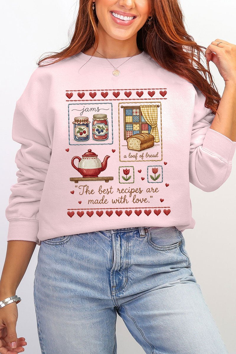 Made With Love Ecosmart Crewneck Sweatshirt - Wholesale Accessory Market