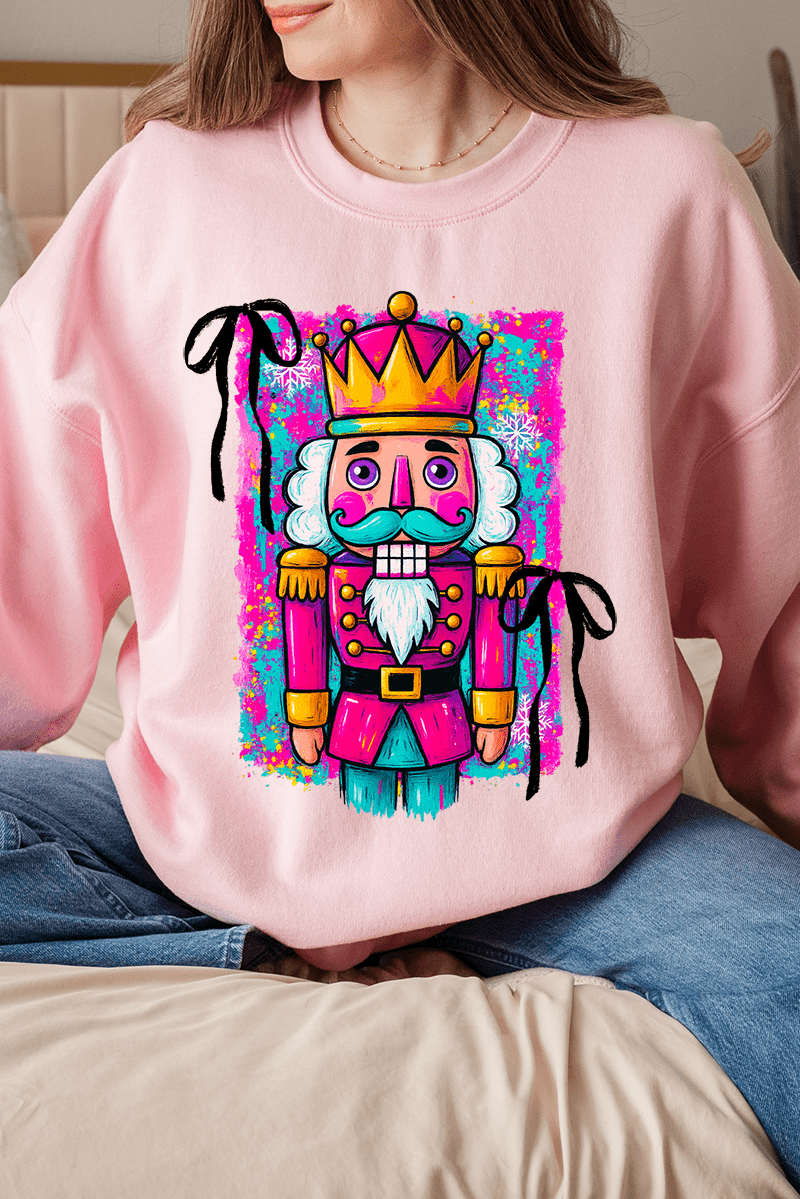 Neon Nutcracker Ecosmart Crewneck Sweatshirt - Wholesale Accessory Market