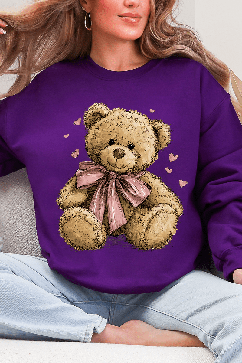 Be Mine Bear Ecosmart Crewneck Sweatshirt - Wholesale Accessory Market