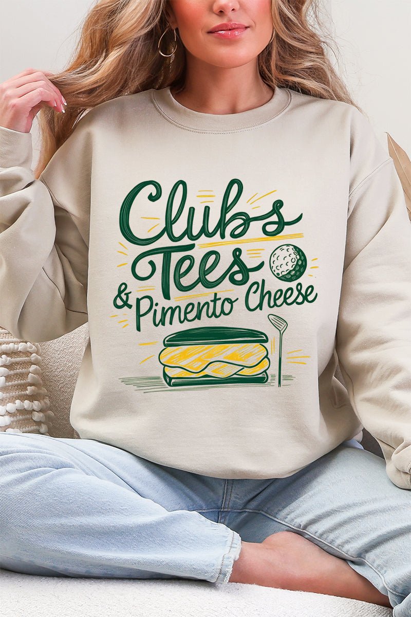 Clubs, Tees & Pimento Cheese Ecosmart Crewneck Sweatshirt - Wholesale Accessory Market