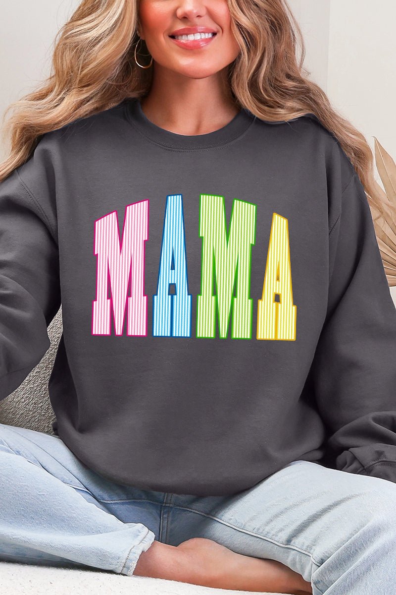 Color Me Loved Mama Ecosmart Crewneck Sweatshirt - Wholesale Accessory Market