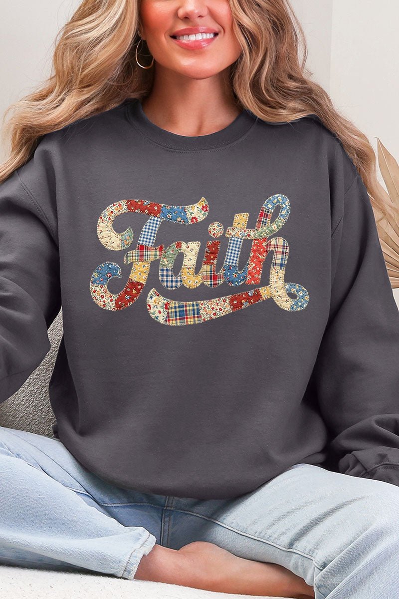 Faith Sewn Sweet Ecosmart Crewneck Sweatshirt - Wholesale Accessory Market