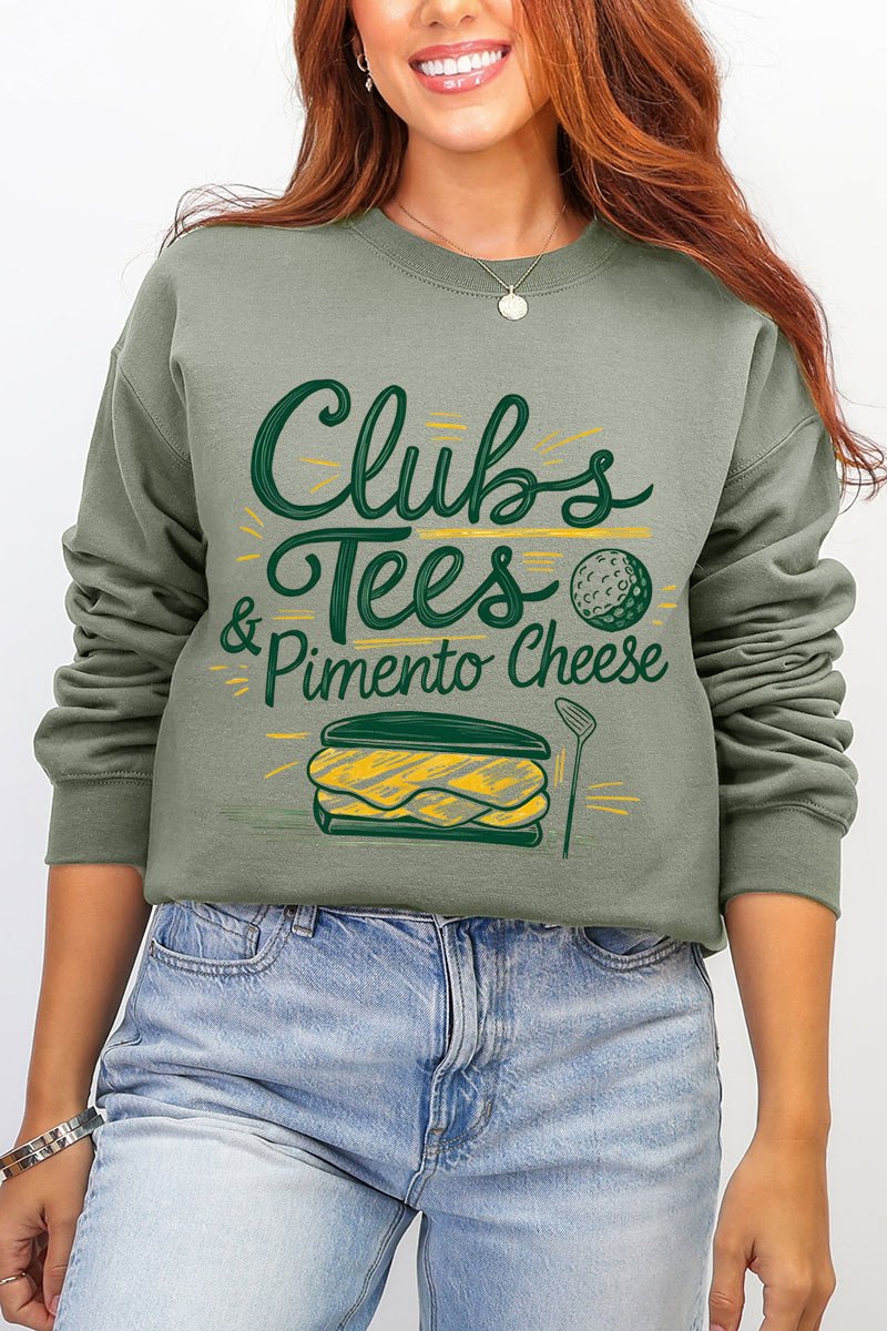 Clubs, Tees & Pimento Cheese Ecosmart Crewneck Sweatshirt - Wholesale Accessory Market