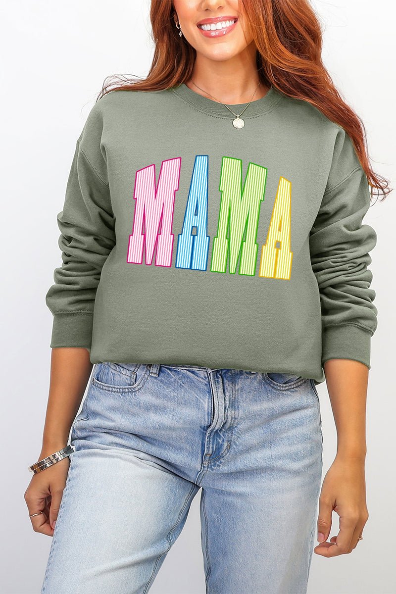 Color Me Loved Mama Ecosmart Crewneck Sweatshirt - Wholesale Accessory Market