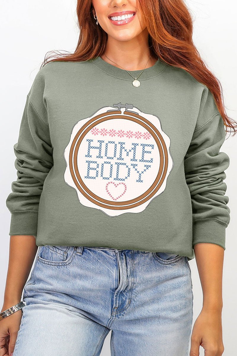 Cross Stitch Homebody Ecosmart Crewneck Sweatshirt - Wholesale Accessory Market