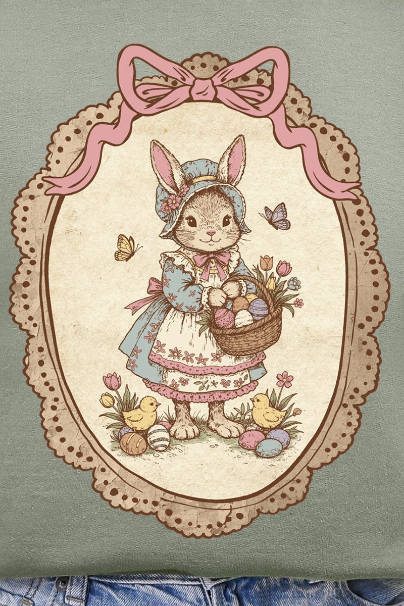 Easter Belle Spring Bunny Ecosmart Crewneck Sweatshirt - Wholesale Accessory Market