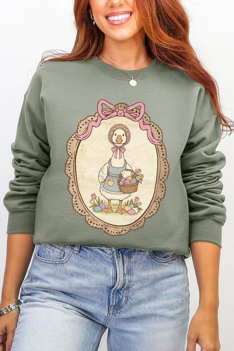 Easter Belle Spring Goose Ecosmart Crewneck Sweatshirt - Wholesale Accessory Market