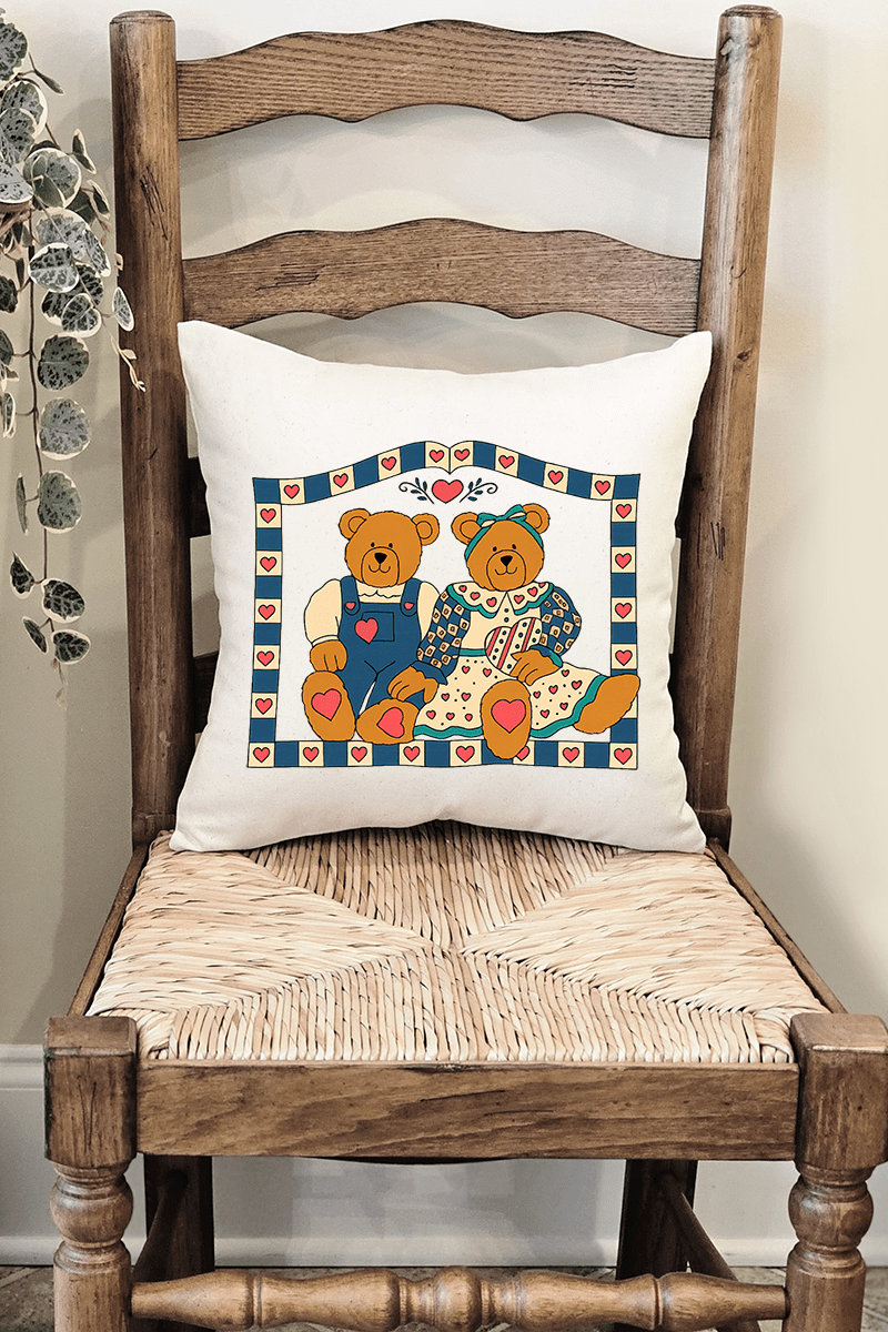 Honey & Hearth Bears Decorative Pillow Cover - Wholesale Accessory Market