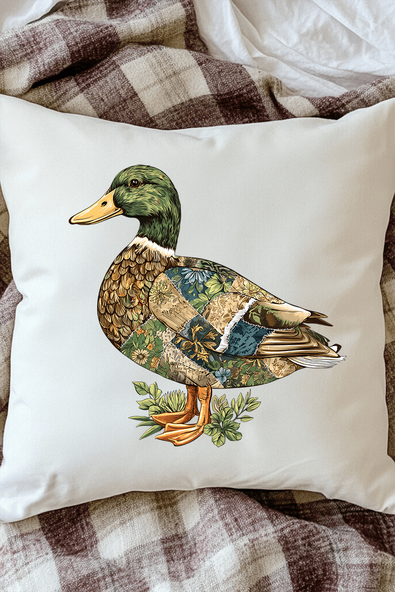 Patchwork Mallard Decorative Pillow Cover - Wholesale Accessory Market