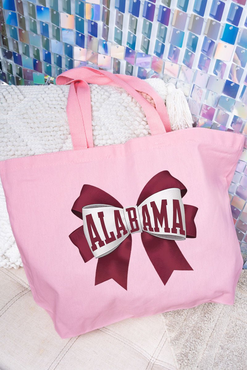 Alabama Girly Canvas Jumbo Tote - Wholesale Accessory Market