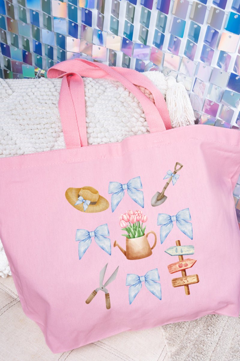 All Things Gardening Canvas Jumbo Tote - Wholesale Accessory Market
