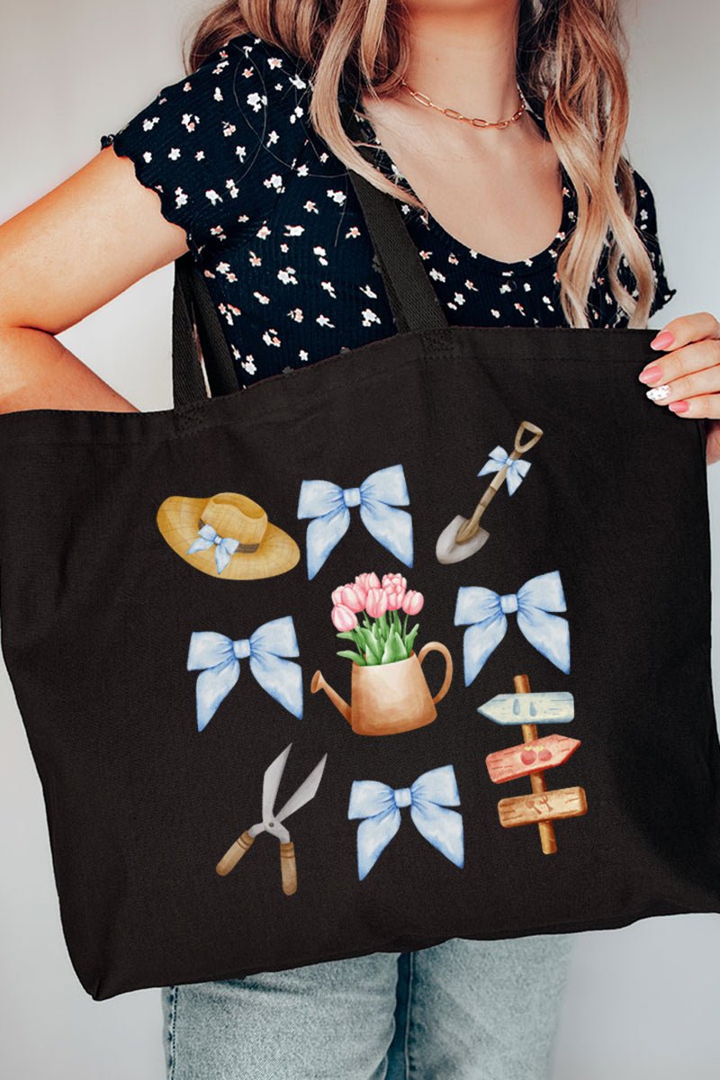 All Things Gardening Canvas Jumbo Tote - Wholesale Accessory Market