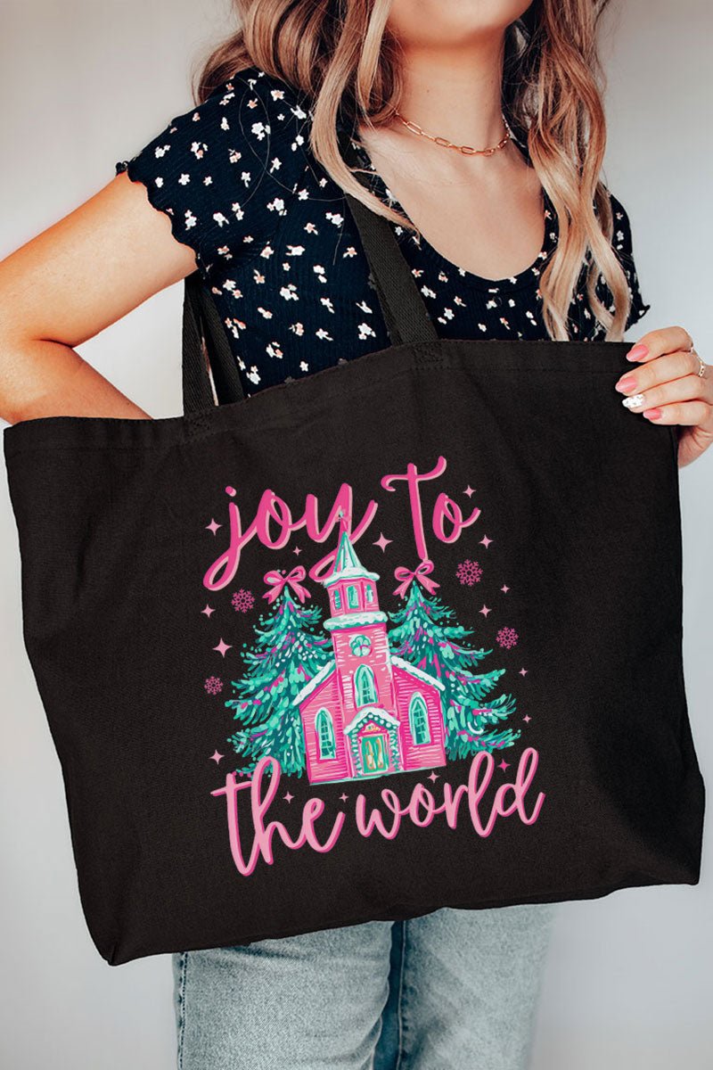 Church Joy To The World Canvas Jumbo Tote - Wholesale Accessory Market