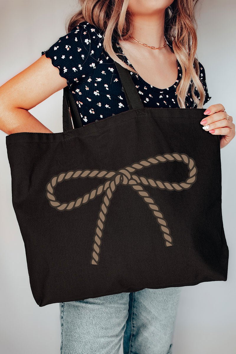 Coquette Rope - It Canvas Jumbo Tote - Wholesale Accessory Market