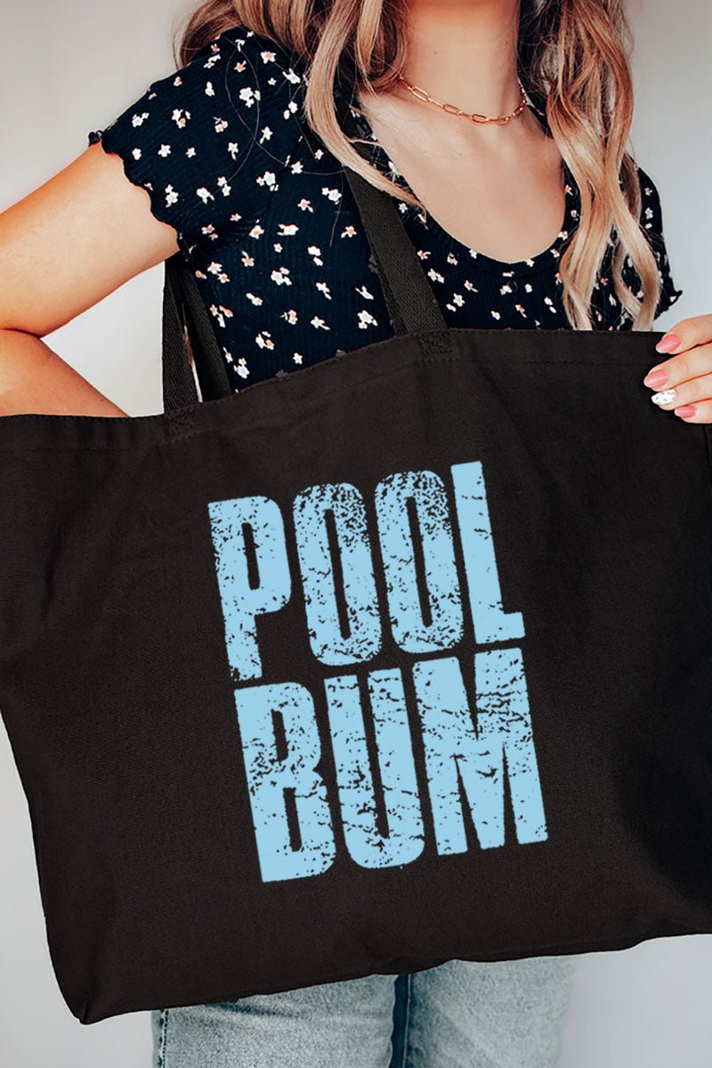 Distressed Pool Bum Canvas Jumbo Tote - Wholesale Accessory Market