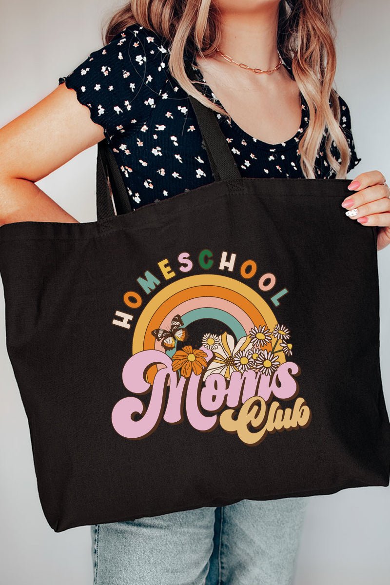 Homeschool Moms Club Canvas Jumbo Tote - Wholesale Accessory Market