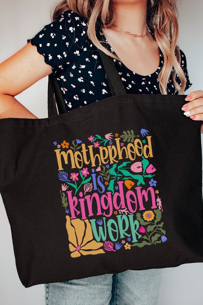 Kingdom Work Canvas Jumbo Tote - Wholesale Accessory Market