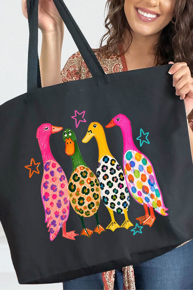 Neon Quack Pack Canvas Jumbo Tote - Wholesale Accessory Market