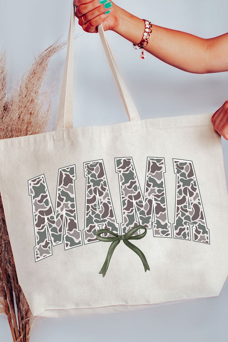 Old Camo Mama Canvas Jumbo Tote - Wholesale Accessory Market