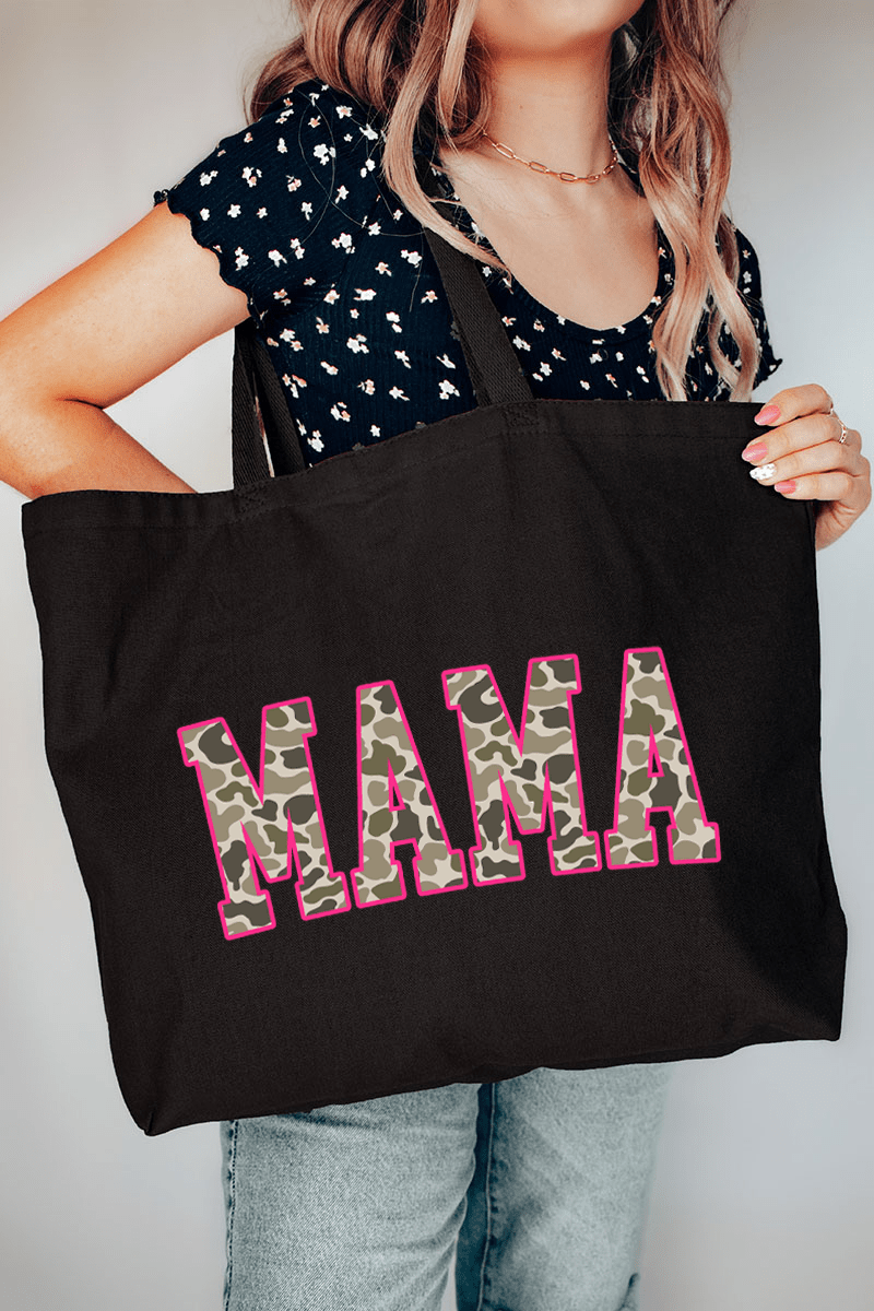 Pink Mama Camo Canvas Jumbo Tote - Wholesale Accessory Market