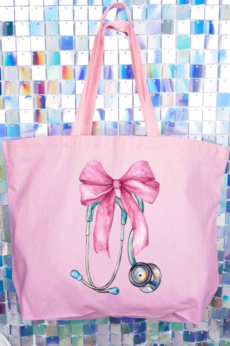 Pretty In Pulse Canvas Jumbo Tote - Wholesale Accessory Market