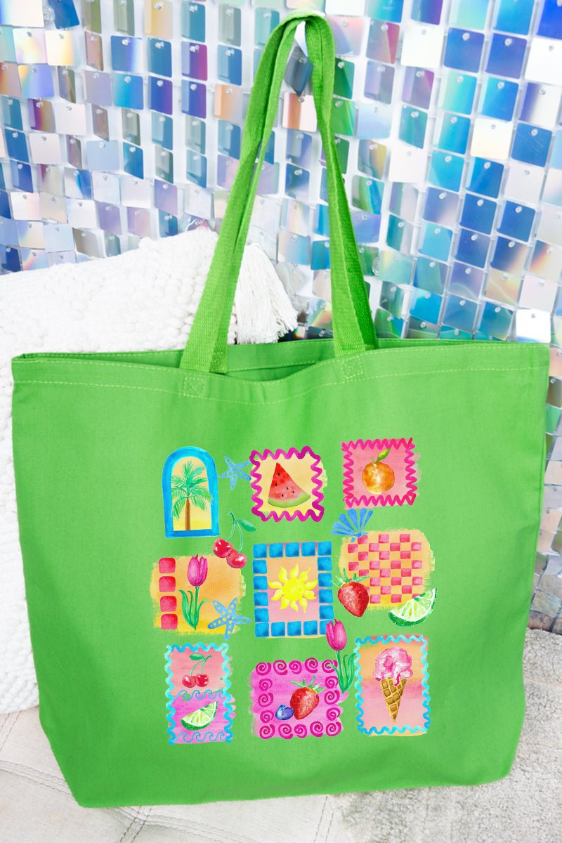 Salty & Sweet Canvas Jumbo Tote - Wholesale Accessory Market