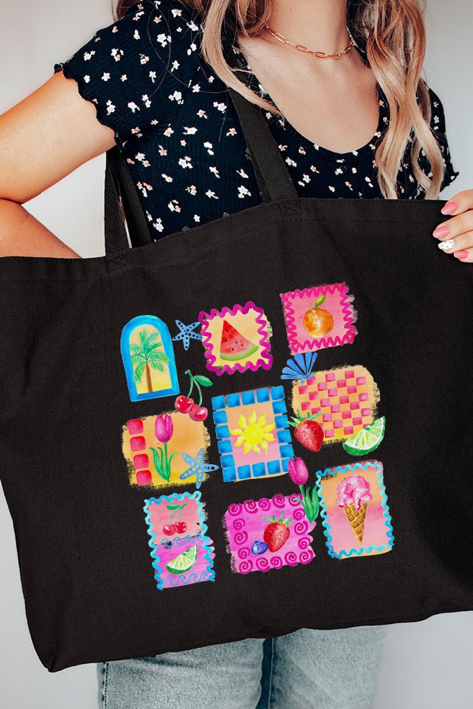 Salty & Sweet Canvas Jumbo Tote - Wholesale Accessory Market