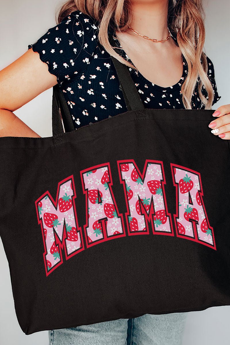 Strawberry Fields Mama Canvas Jumbo Tote - Wholesale Accessory Market