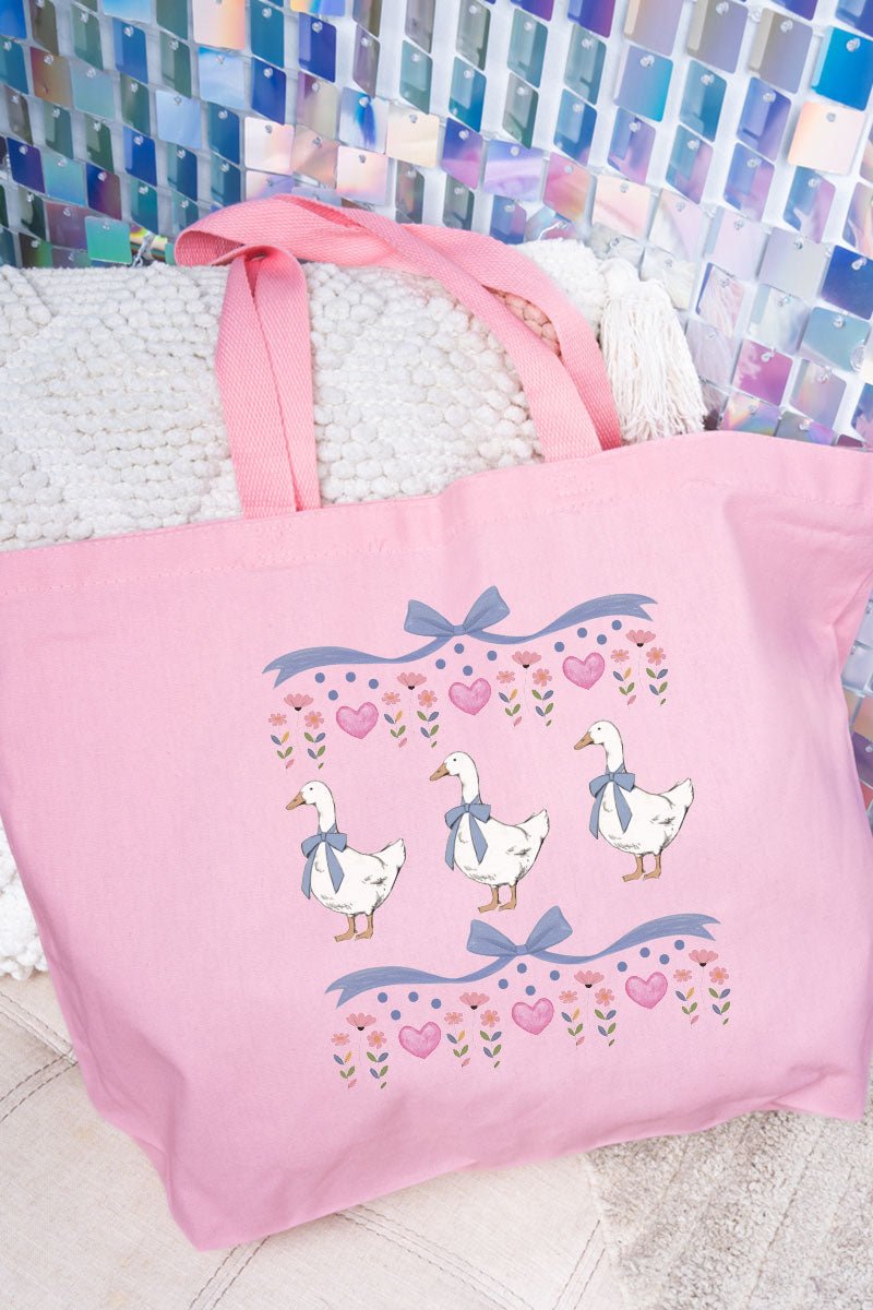 Vintage Geese Girls Canvas Jumbo Tote - Wholesale Accessory Market