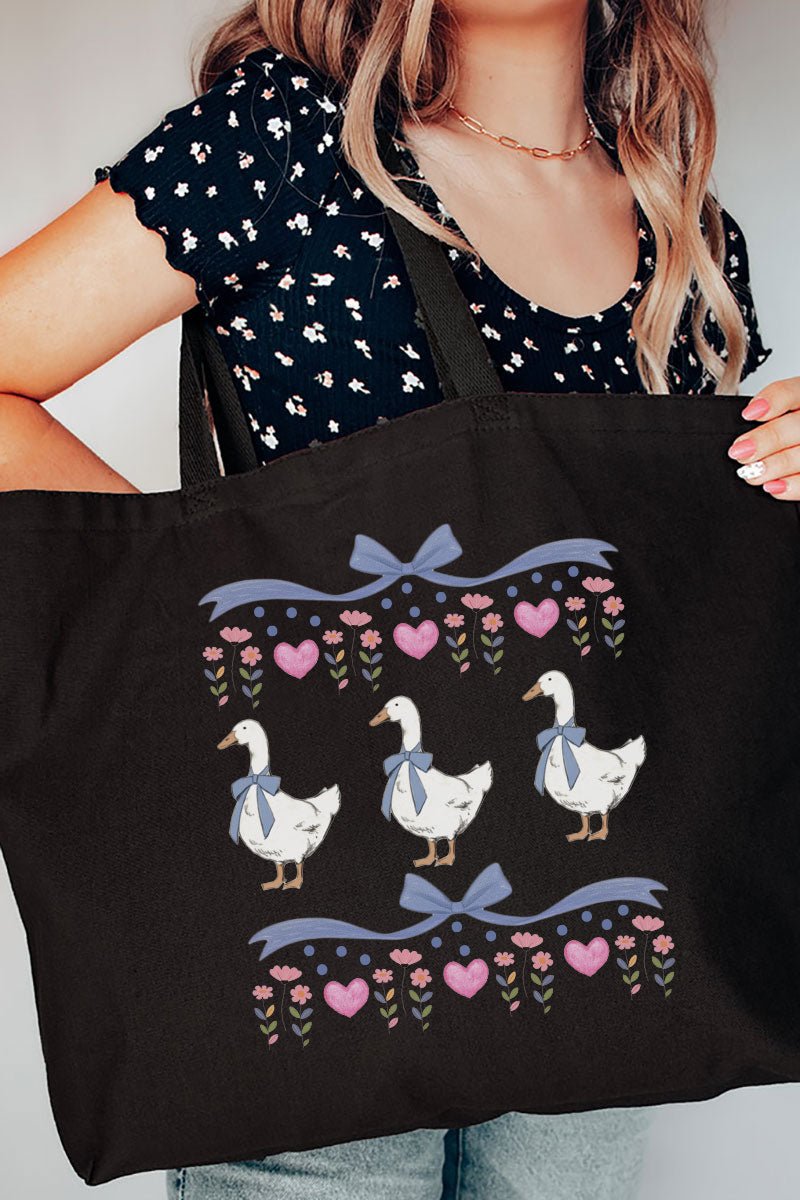 Vintage Geese Girls Canvas Jumbo Tote - Wholesale Accessory Market