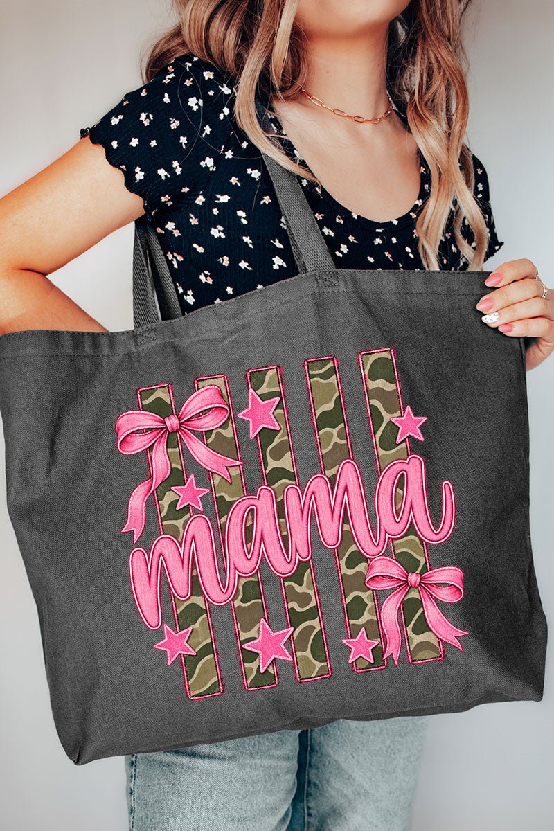 Camo Cutie Mama Canvas Jumbo Tote - Wholesale Accessory Market