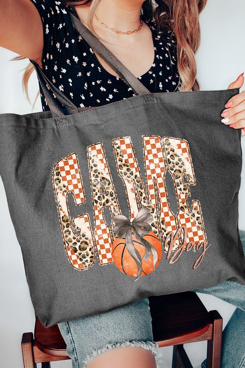 Courtside Cutie Canvas Jumbo Tote - Wholesale Accessory Market