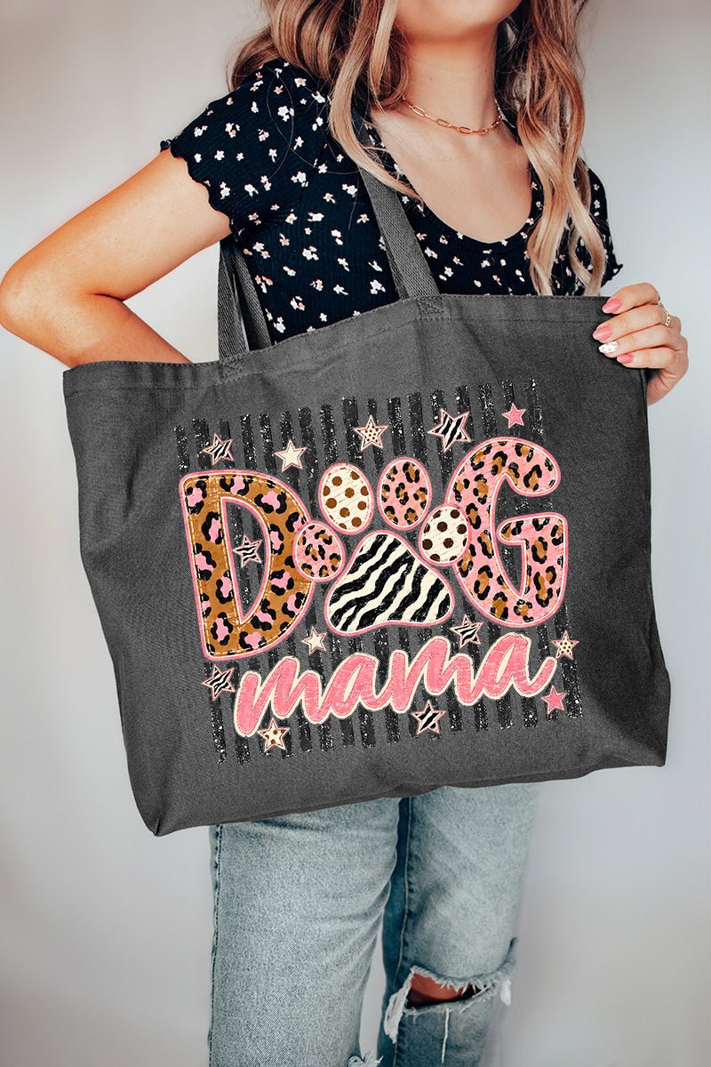 Dog Mama Wild & Sweet Canvas Jumbo Tote - Wholesale Accessory Market