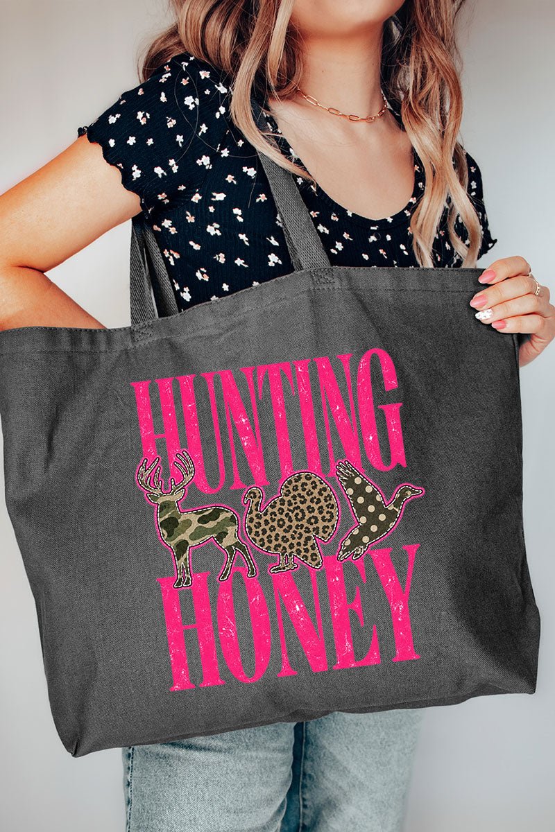 Hunting Honey Wild Mix Canvas Jumbo Tote - Wholesale Accessory Market
