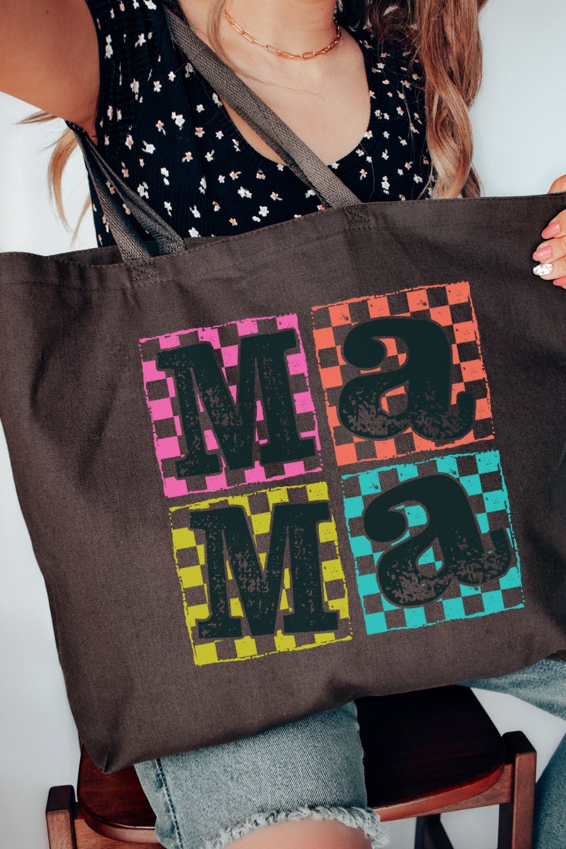 Mama In Color Canvas Jumbo Tote - Wholesale Accessory Market