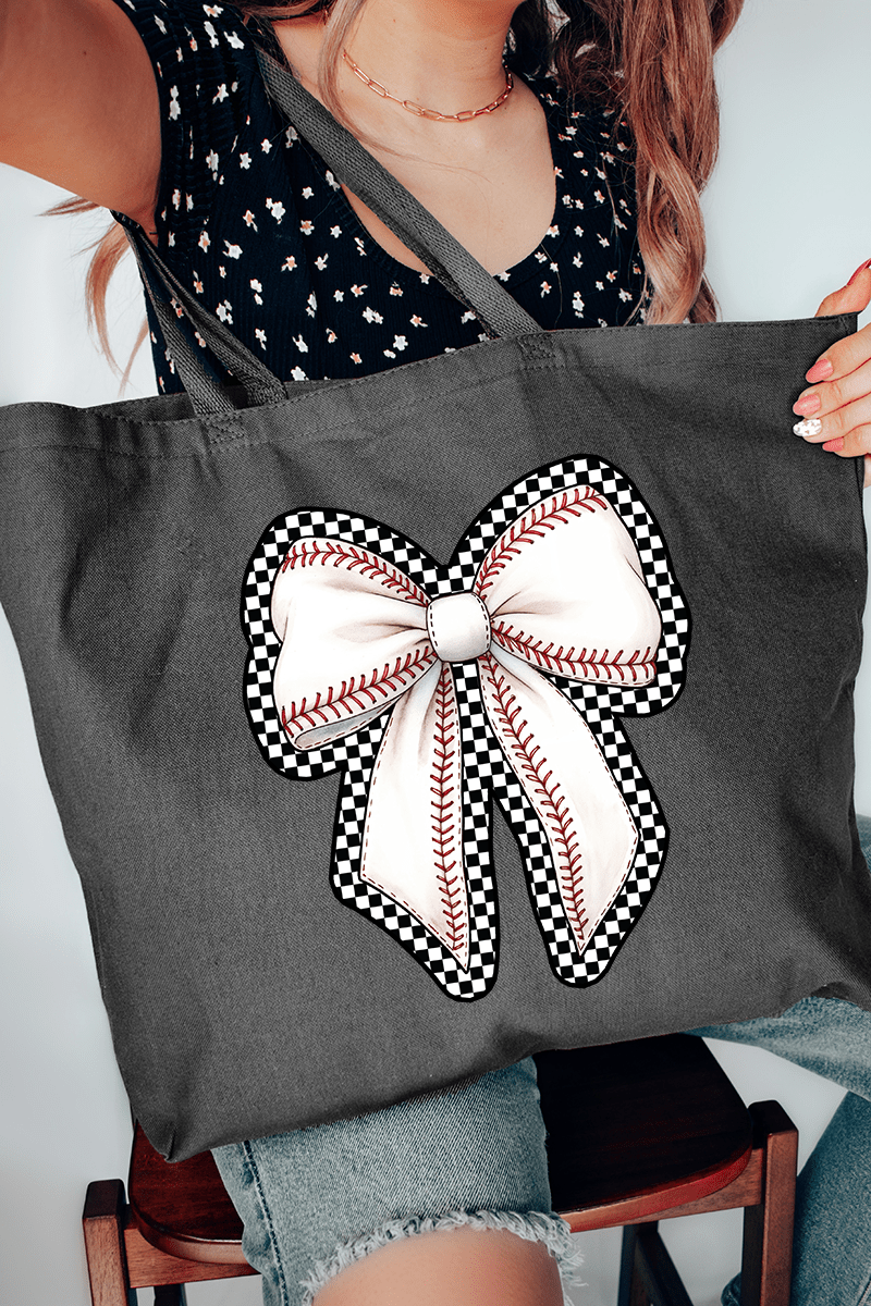 Ribbons & Runs Canvas Jumbo Tote - Wholesale Accessory Market