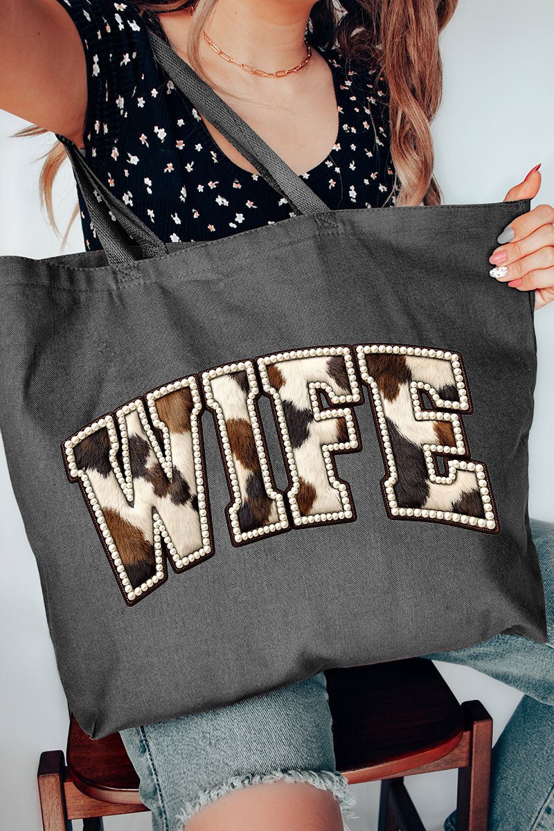 Rodeo Pearl Wife Canvas Jumbo Tote - Wholesale Accessory Market