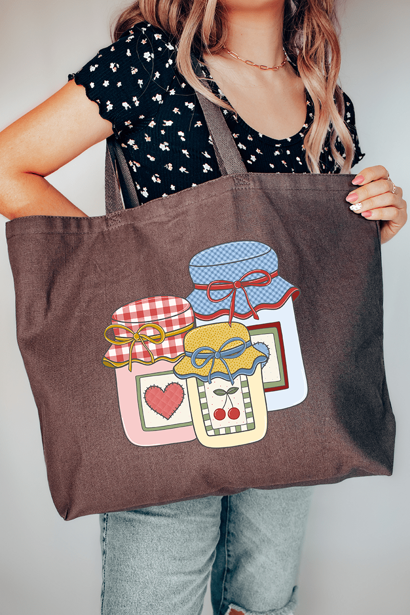 Sweet Country Preserves Canvas Jumbo Tote - Wholesale Accessory Market