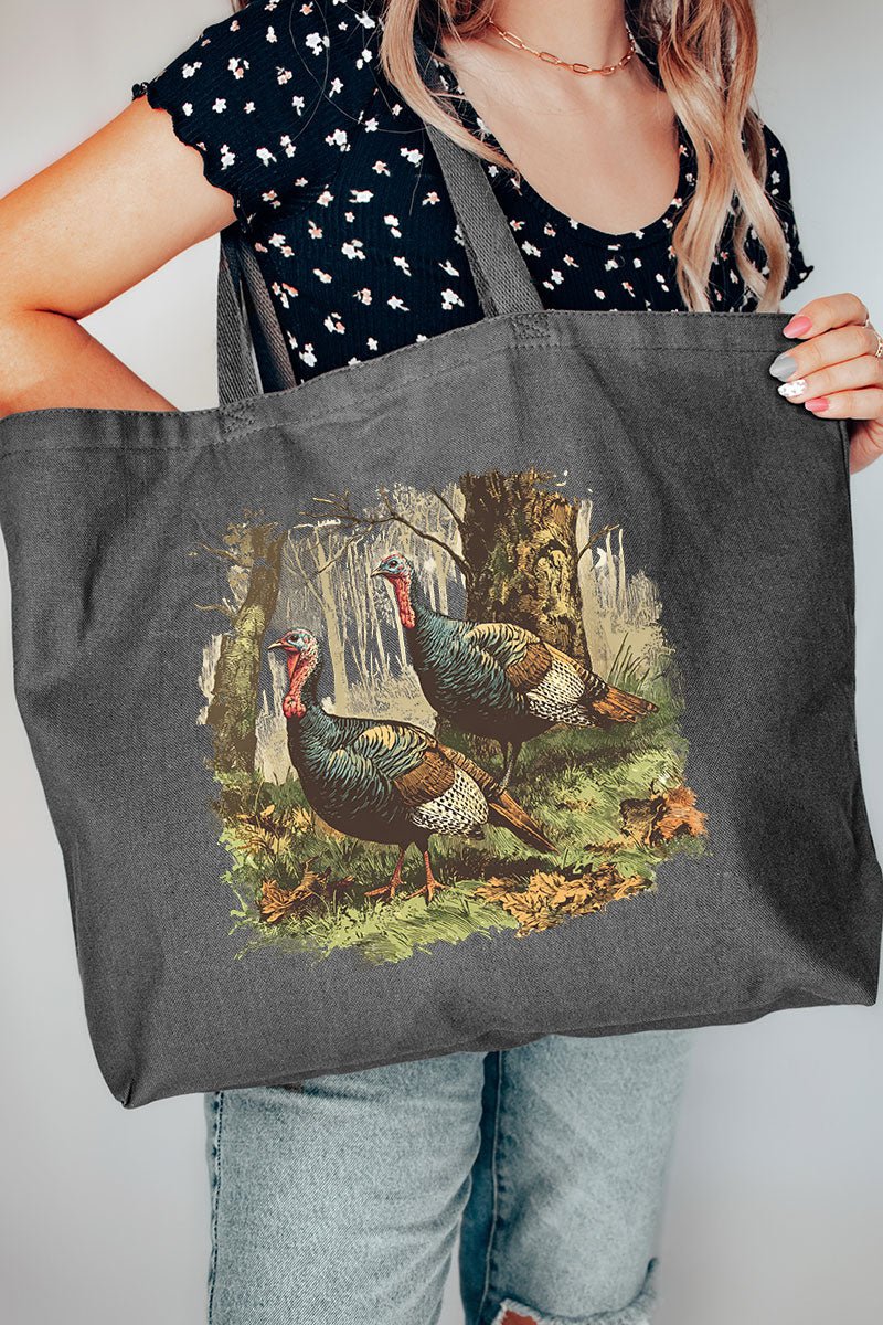 Turkey Trails Canvas Jumbo Tote - Wholesale Accessory Market