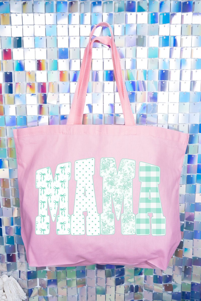 Bow And Green Mama Canvas Jumbo Tote - Wholesale Accessory Market