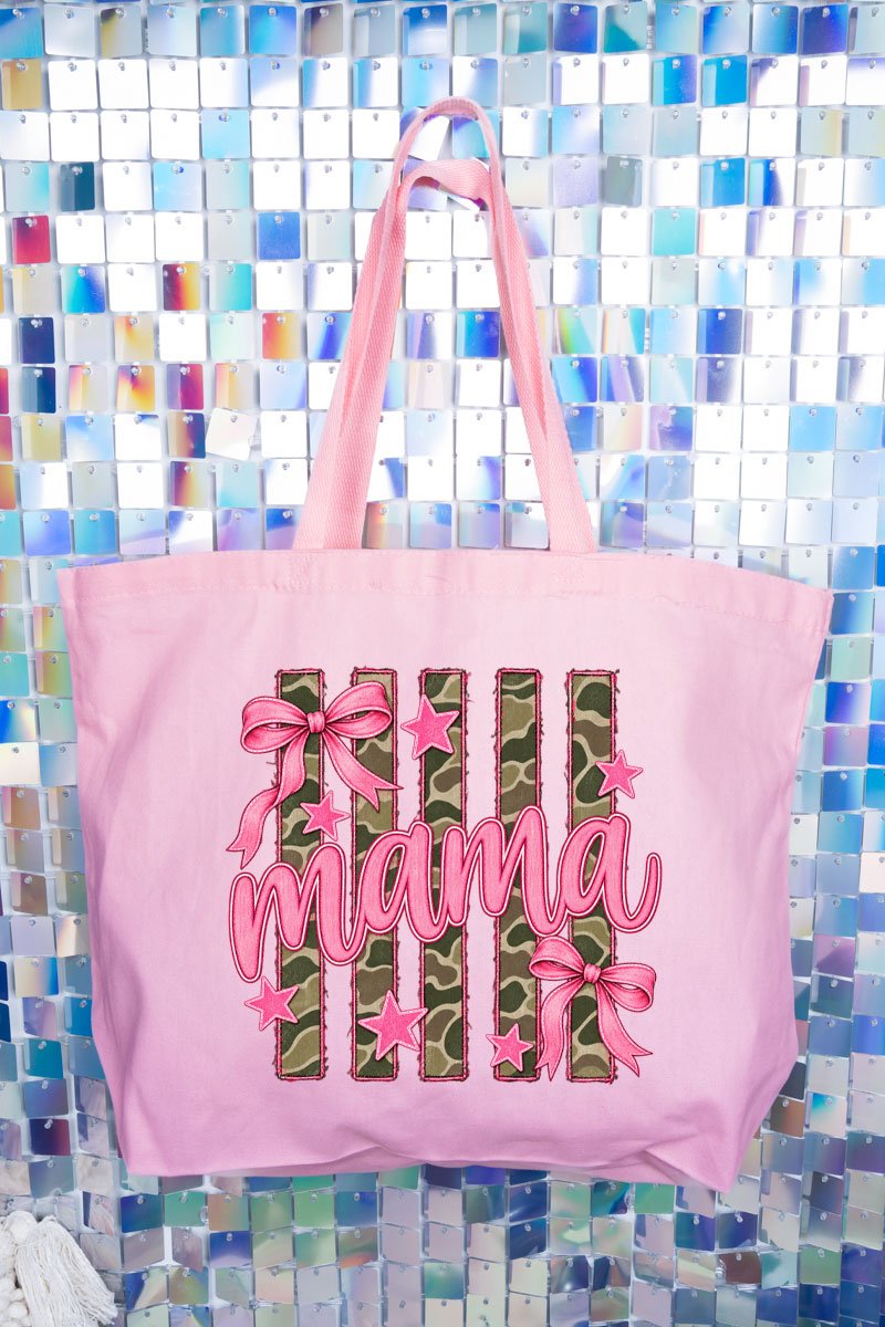Camo Cutie Mama Canvas Jumbo Tote - Wholesale Accessory Market